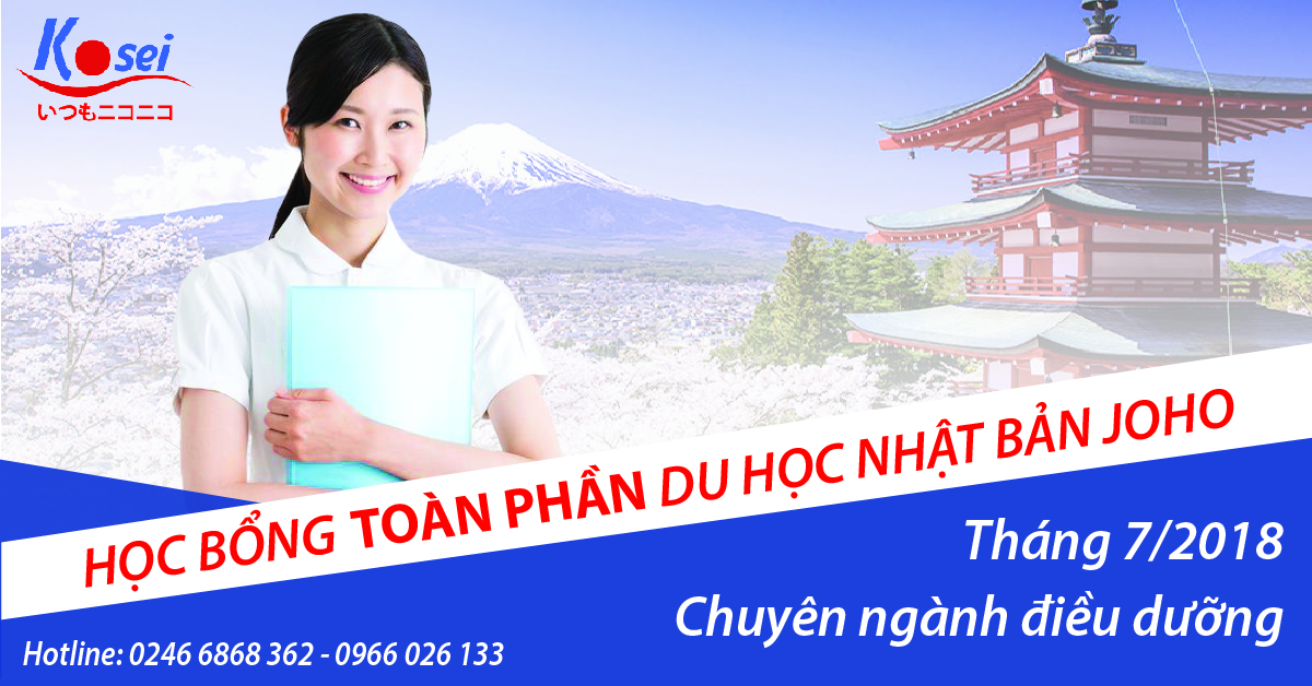 Học bổng toàn phần Du học Nhật Bản - Ngành Điều dưỡng